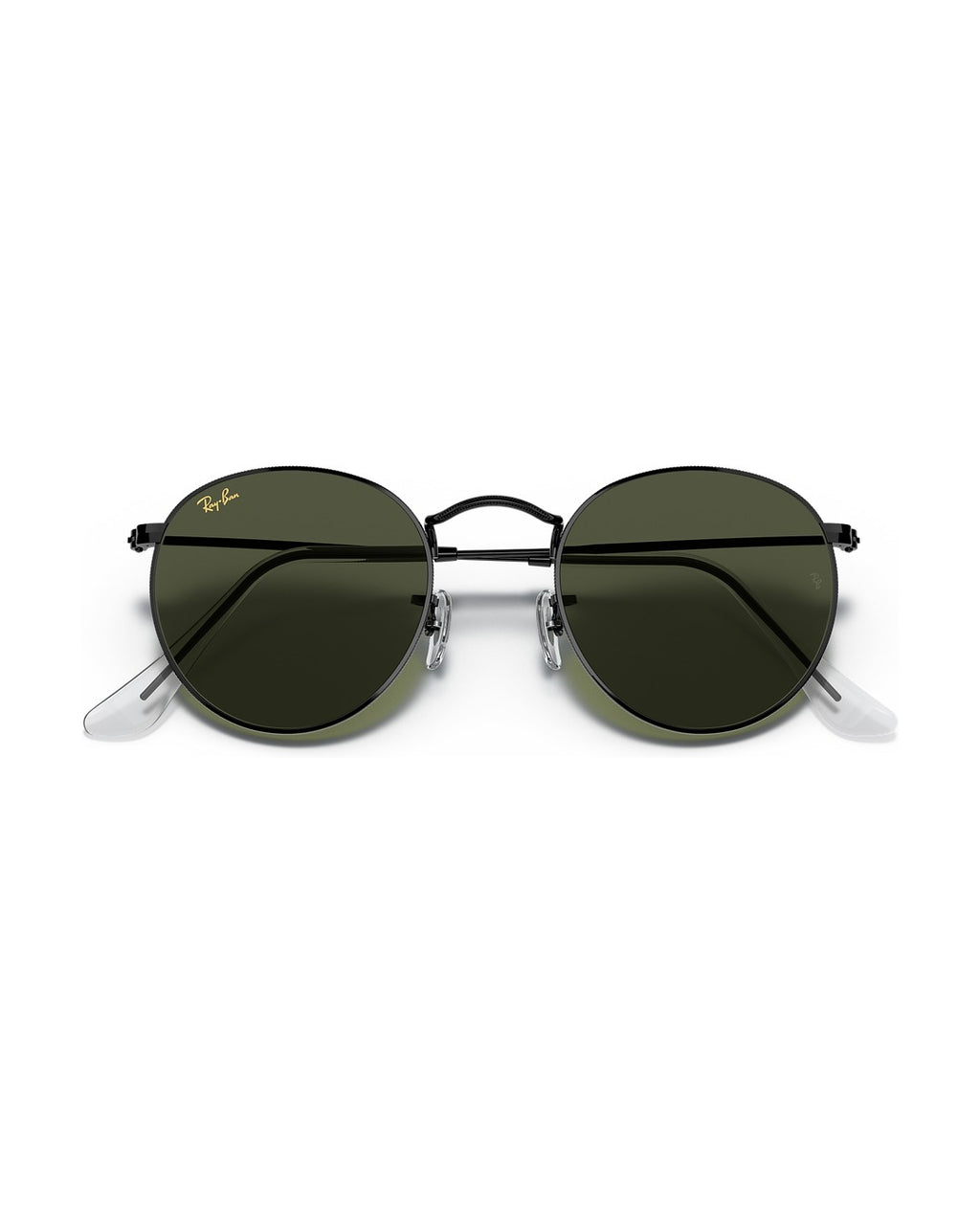 Round Metal Sunglasses - Black/G-15 Green - Ray-Ban