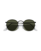 Round Metal Sunglasses - Black/G-15 Green - Ray-Ban