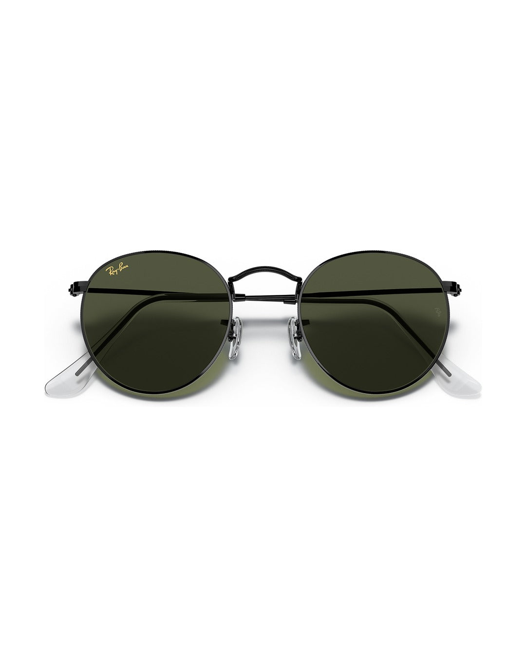 Round Metal Sunglasses - Black/G-15 Green - Ray-Ban