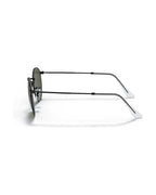 Round Metal Sunglasses - Black/G-15 Green - Ray-Ban