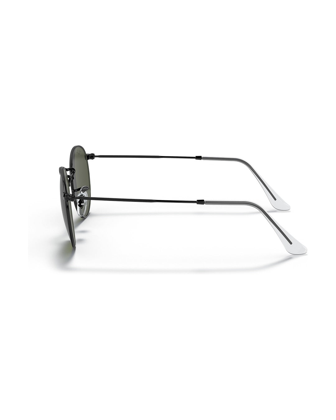 Round Metal Sunglasses - Black/G-15 Green - Ray-Ban