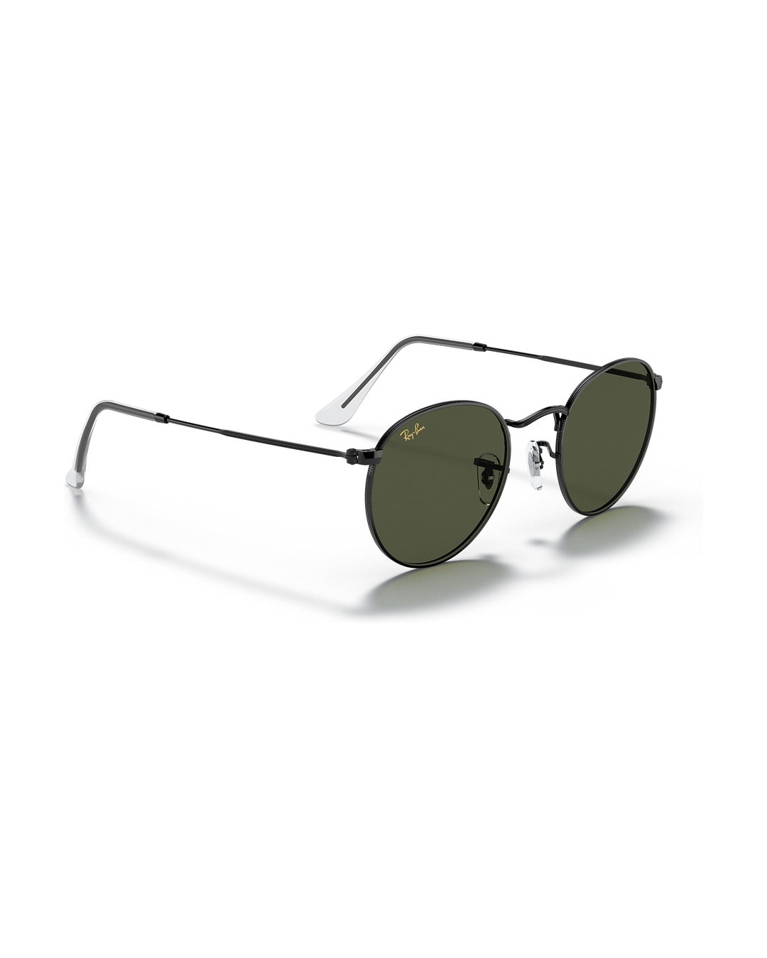 Round Metal Sunglasses - Black/G-15 Green - Ray-Ban