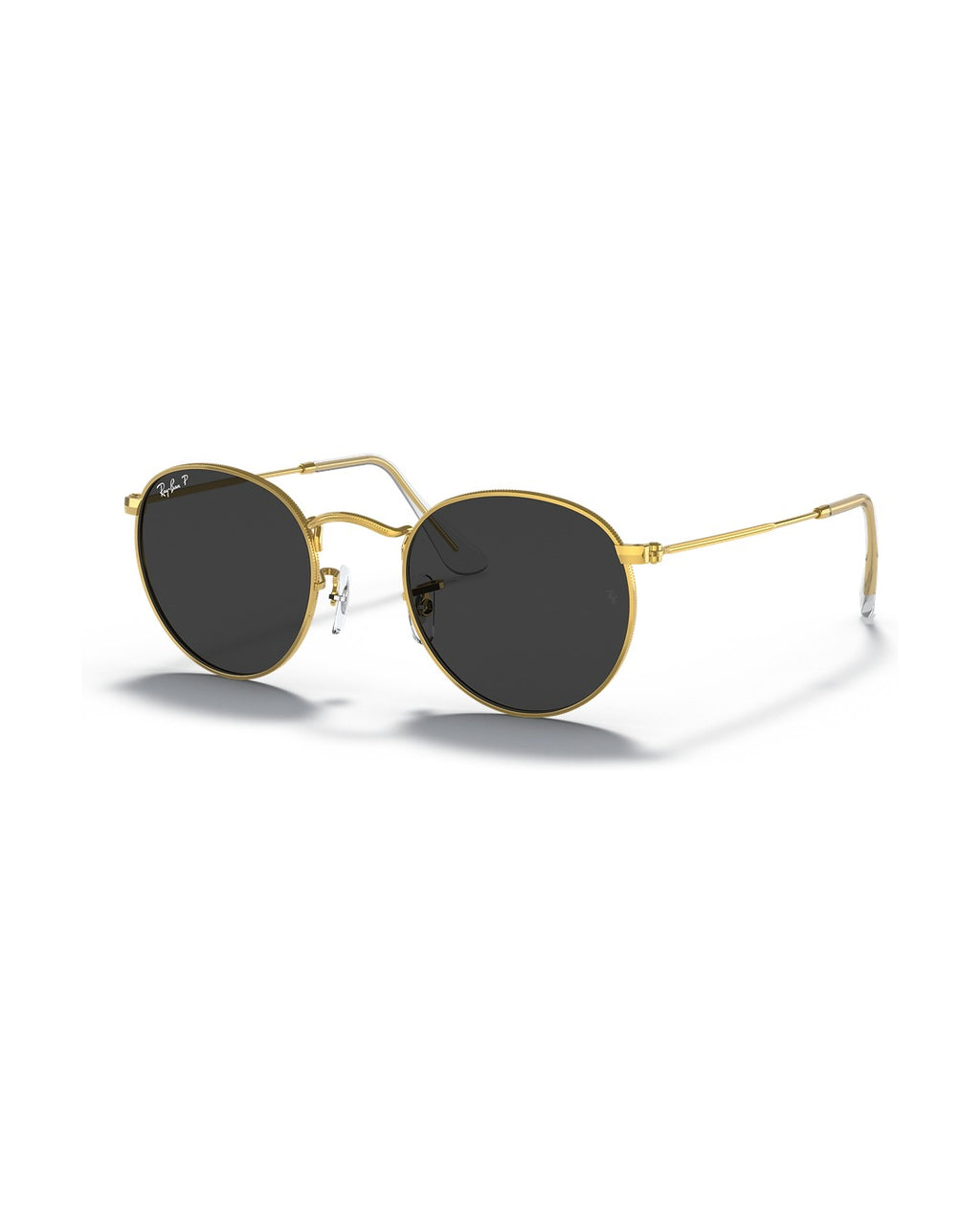 Round Metal Sunglasses - Gold/Black Polarised - Ray-Ban