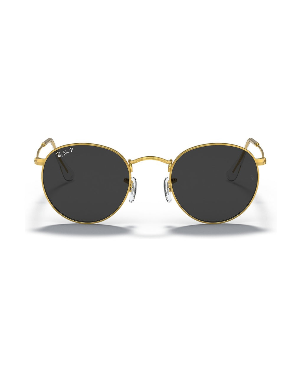 Round Metal Sunglasses - Gold/Black Polarised - Ray-Ban