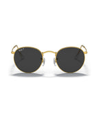 Round Metal Sunglasses - Gold/Black Polarised - Ray-Ban