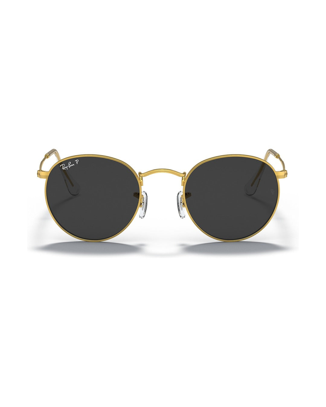 Round Metal Sunglasses - Gold/Black Polarised - Ray-Ban