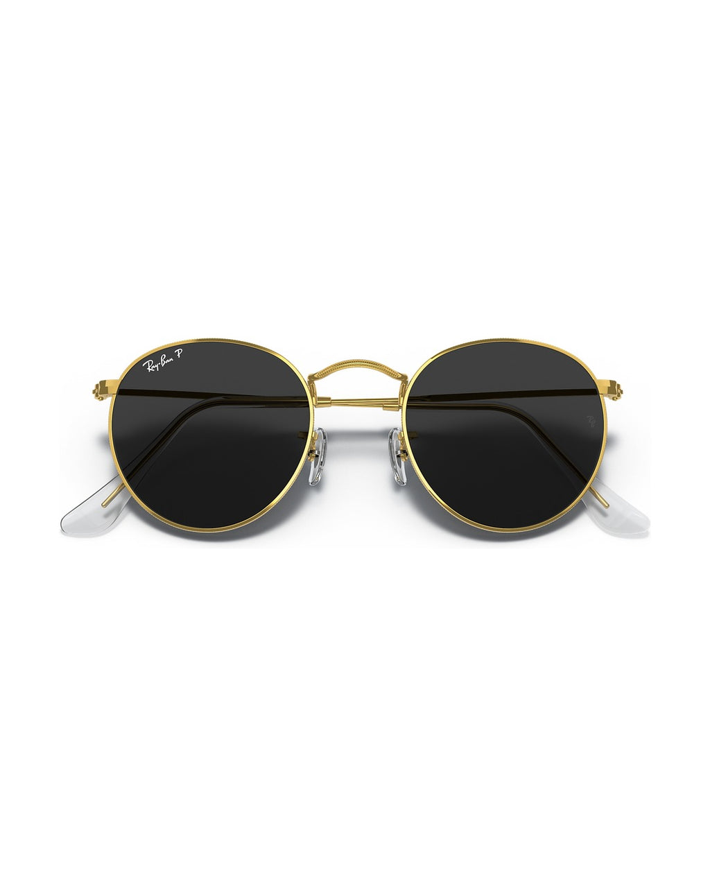 Round Metal Sunglasses - Gold/Black Polarised - Ray-Ban
