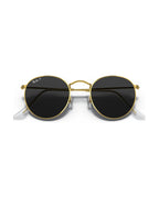 Round Metal Sunglasses - Gold/Black Polarised - Ray-Ban