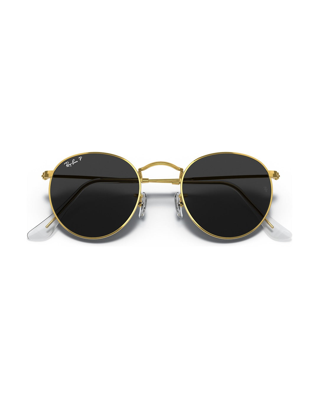 Round Metal Sunglasses - Gold/Black Polarised - Ray-Ban