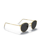 Round Metal Sunglasses - Gold/Black Polarised - Ray-Ban