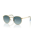 Round Metal Sunglasses - Gold/Blue - Ray-Ban