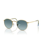 Round Metal Sunglasses - Gold/Blue - Ray-Ban