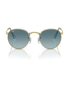 Round Metal Sunglasses - Gold/Blue - Ray-Ban