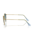 Round Metal Sunglasses - Gold/Blue - Ray-Ban