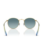 Round Metal Sunglasses - Gold/Blue - Ray-Ban