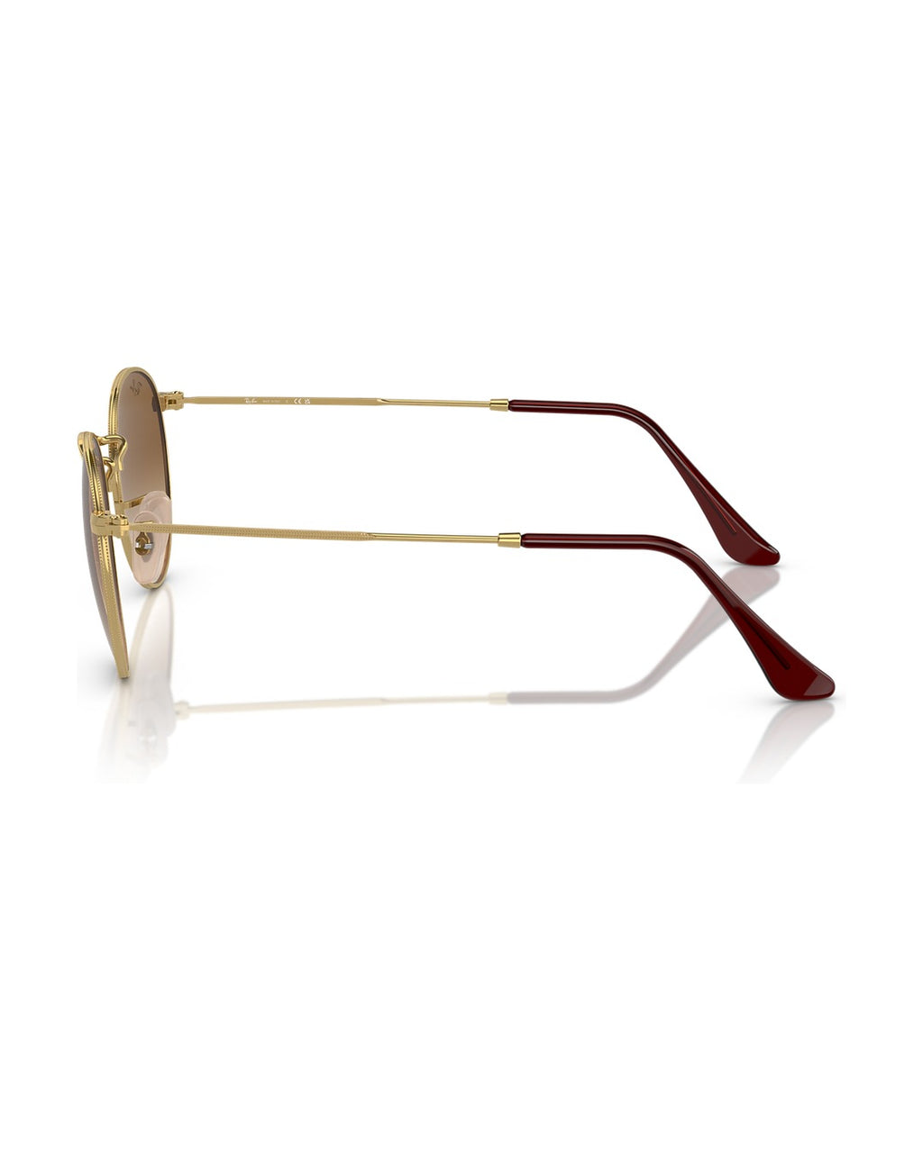 Round Metal Sunglasses - Gold/Brown - Ray-Ban