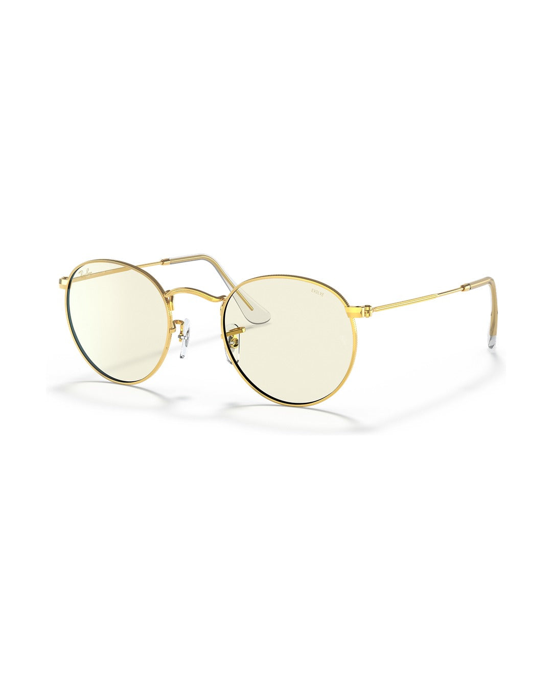Round Metal Sunglasses - Gold/Clear - Ray-Ban