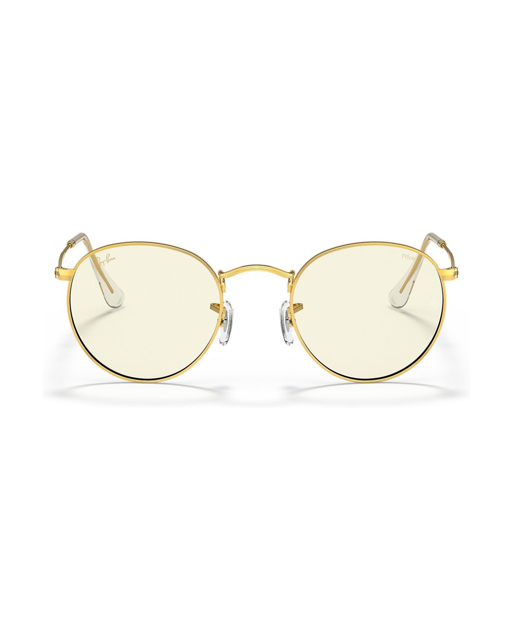 Round Metal Sunglasses - Gold/Clear - Ray-Ban