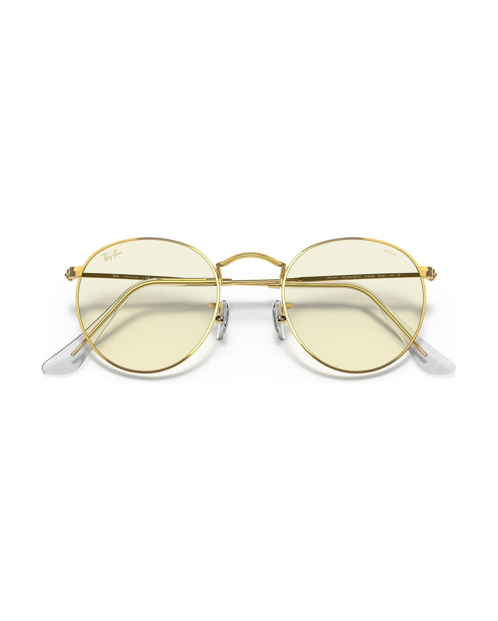 Round Metal Sunglasses - Gold/Clear - Ray-Ban
