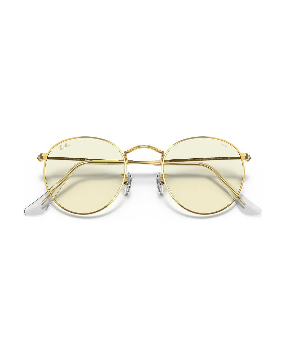 Round Metal Sunglasses - Gold/Clear - Ray-Ban