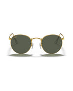 Round Metal Sunglasses - Gold/G-15 Green - Ray-Ban
