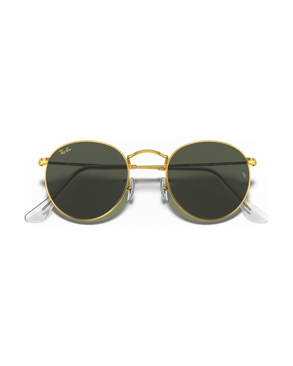 Round Metal Sunglasses - Gold/G-15 Green - Ray-Ban