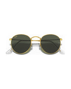 Round Metal Sunglasses - Gold/G-15 Green - Ray-Ban