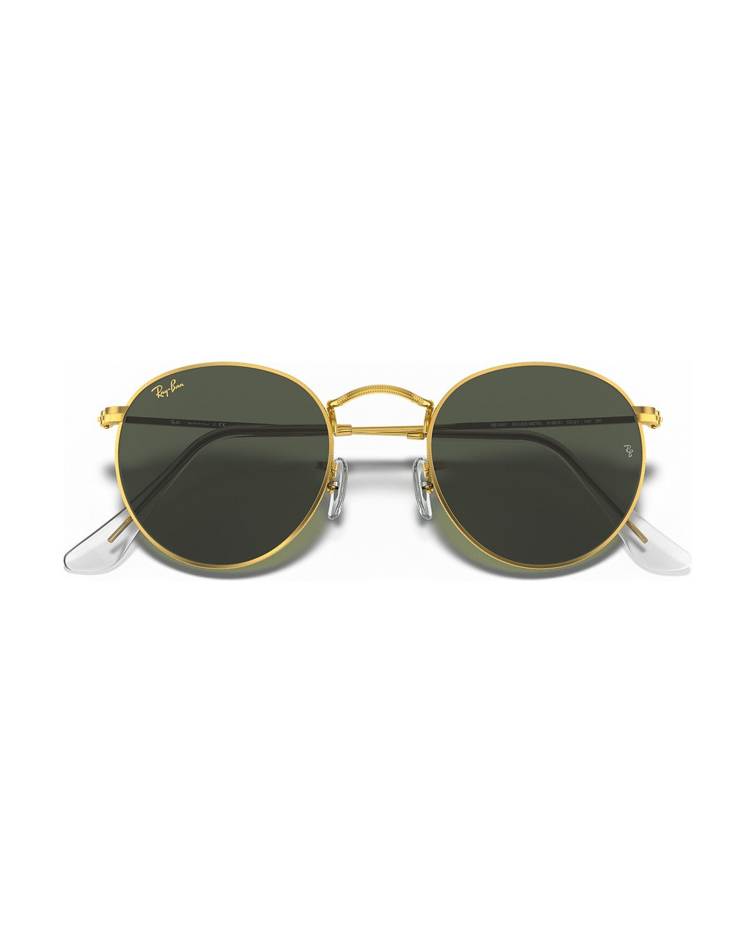 Round Metal Sunglasses - Gold/G-15 Green - Ray-Ban