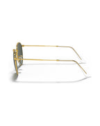 Round Metal Sunglasses - Gold/G-15 Green - Ray-Ban