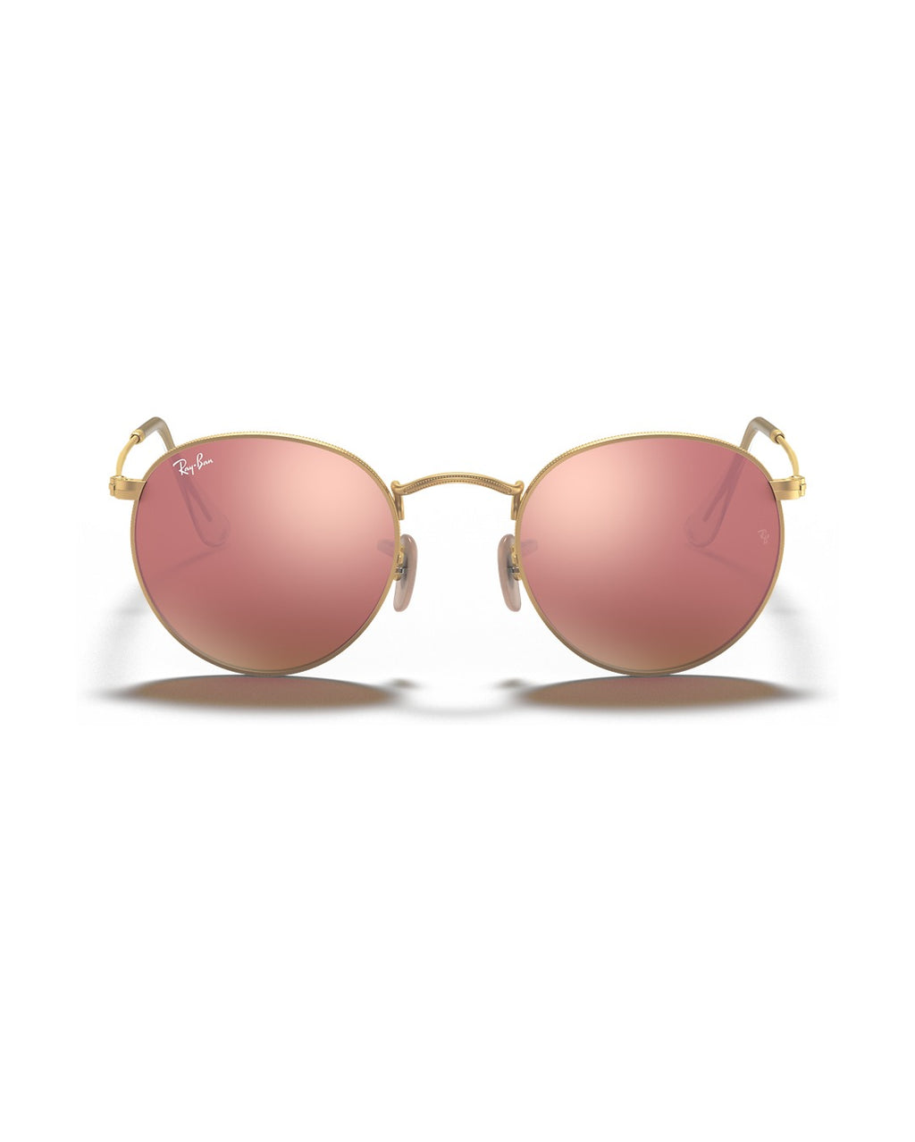Round Metal Sunglasses - Gold/Pink Mirror - Ray-Ban