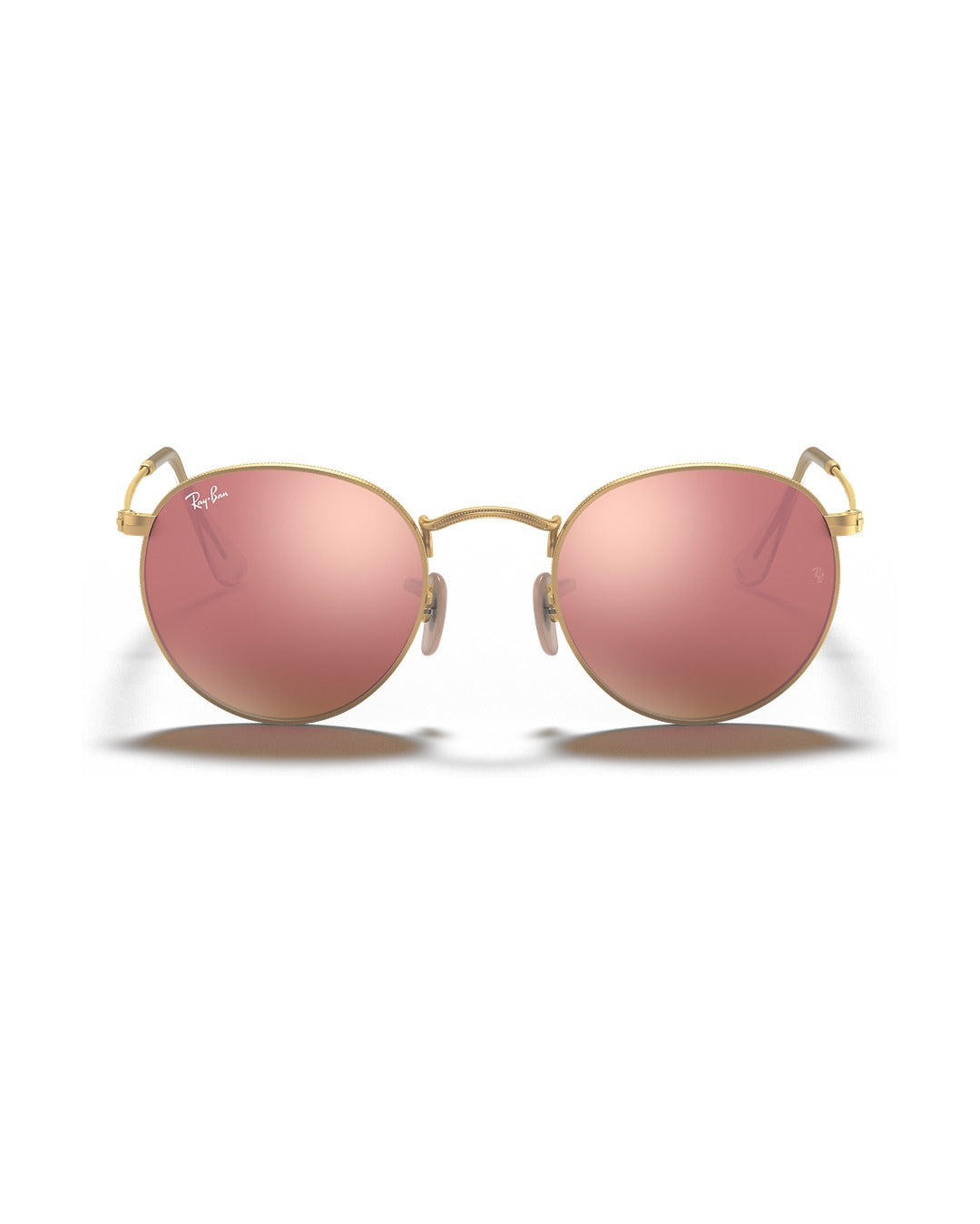 Round Metal Sunglasses - Gold/Pink Mirror - Ray-Ban