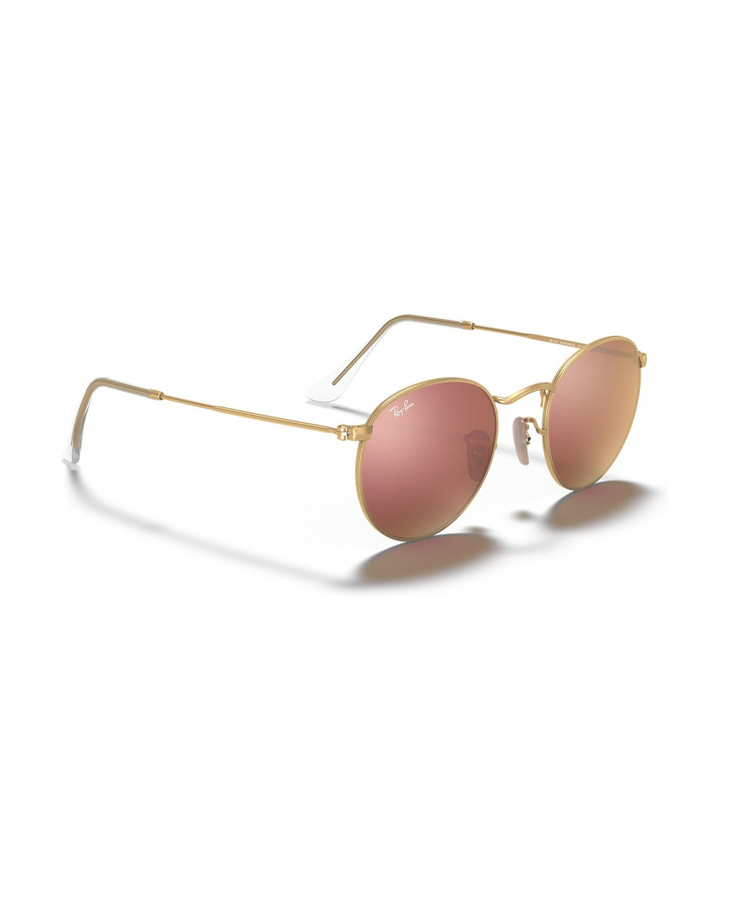 Round Metal Sunglasses - Gold/Pink Mirror - Ray-Ban