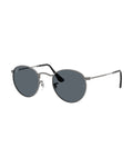 Round Metal Sunglasses - Gunmetal/Blue - Ray-Ban