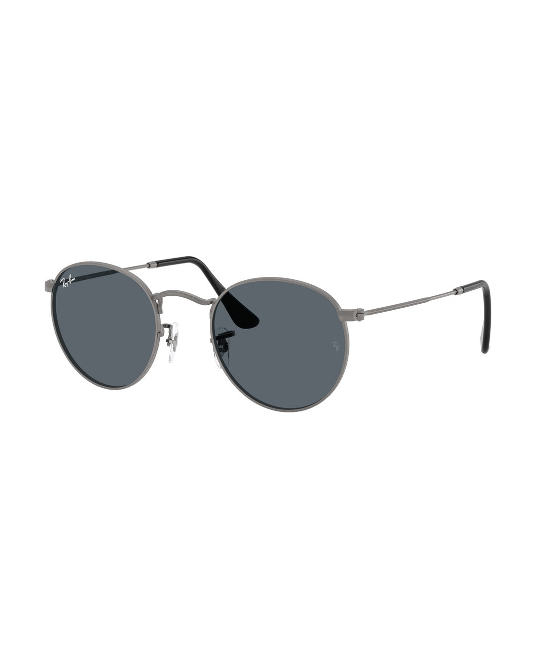 Round Metal Sunglasses - Gunmetal/Blue - Ray-Ban