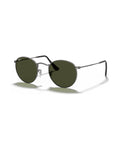 Round Metal Sunglasses - Gunmetal/G-15 Green - Ray-Ban