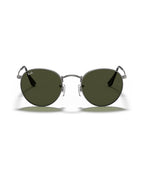 Round Metal Sunglasses - Gunmetal/G-15 Green - Ray-Ban