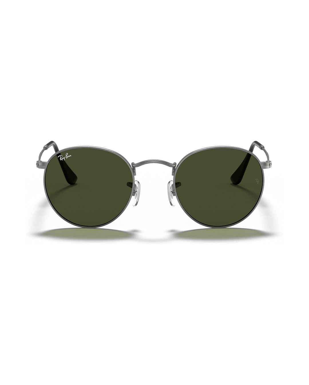 Round Metal Sunglasses - Gunmetal/G-15 Green - Ray-Ban