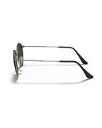Round Metal Sunglasses - Gunmetal/G-15 Green - Ray-Ban