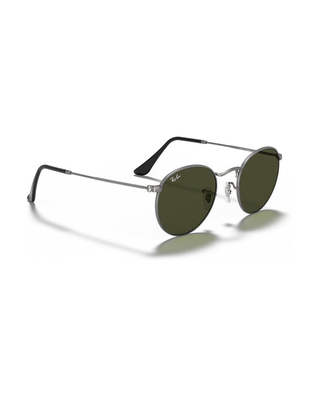 Round Metal Sunglasses - Gunmetal/G-15 Green - Ray-Ban