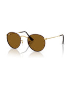 Round Metal Sunglasses - Matt Havana On Matt Arista Gold/Brown - Ray-Ban