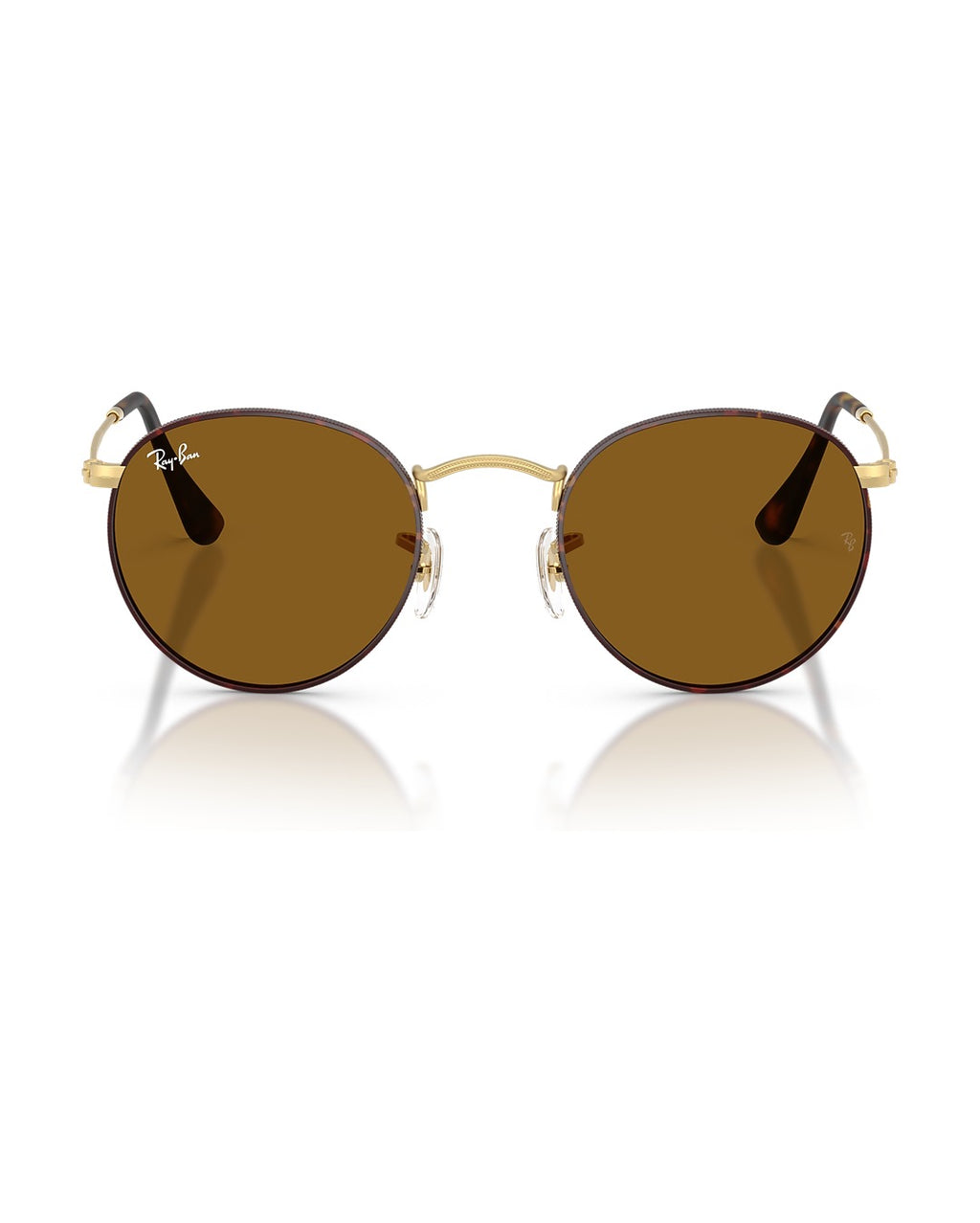 Round Metal Sunglasses - Matt Havana On Matt Arista Gold/Brown - Ray-Ban
