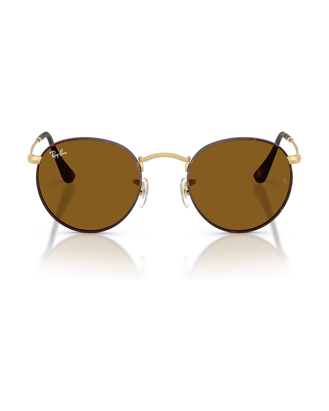 Round Metal Sunglasses - Matt Havana On Matt Arista Gold/Brown - Ray-Ban