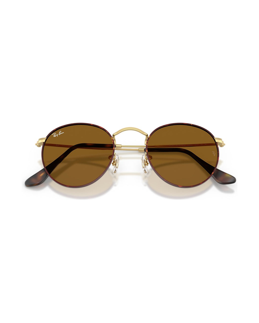 Round Metal Sunglasses - Matt Havana On Matt Arista Gold/Brown - Ray-Ban