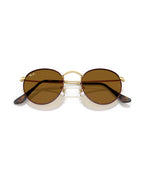 Round Metal Sunglasses - Matt Havana On Matt Arista Gold/Brown - Ray-Ban