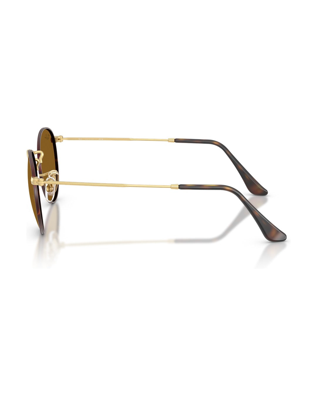 Round Metal Sunglasses - Matt Havana On Matt Arista Gold/Brown - Ray-Ban