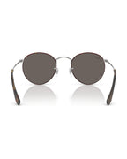 Round Metal Sunglasses - Matt Havana On Matt Silver/Dark Grey - Ray-Ban