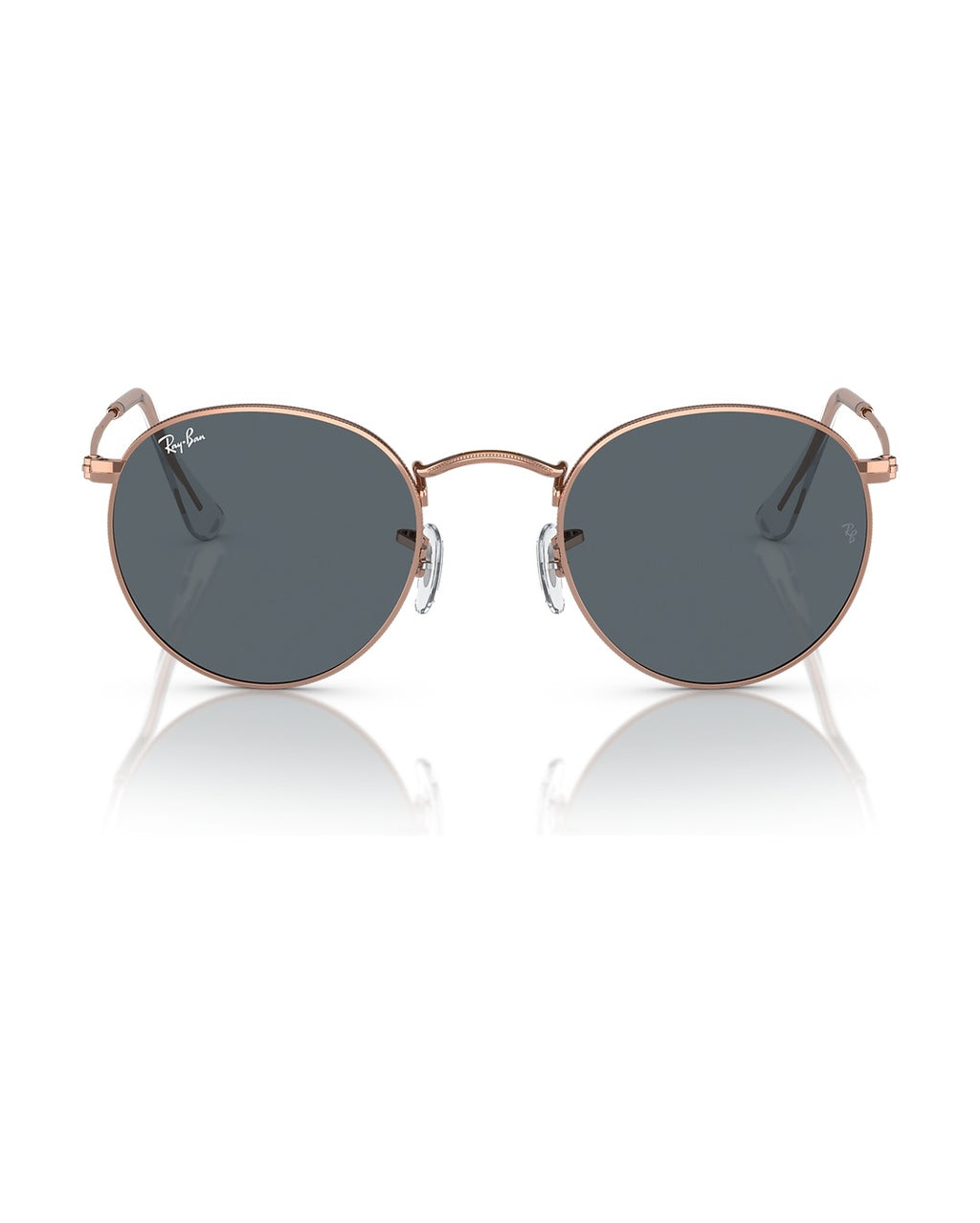 Round Metal Sunglasses - Rose Gold/Blue - Ray-Ban