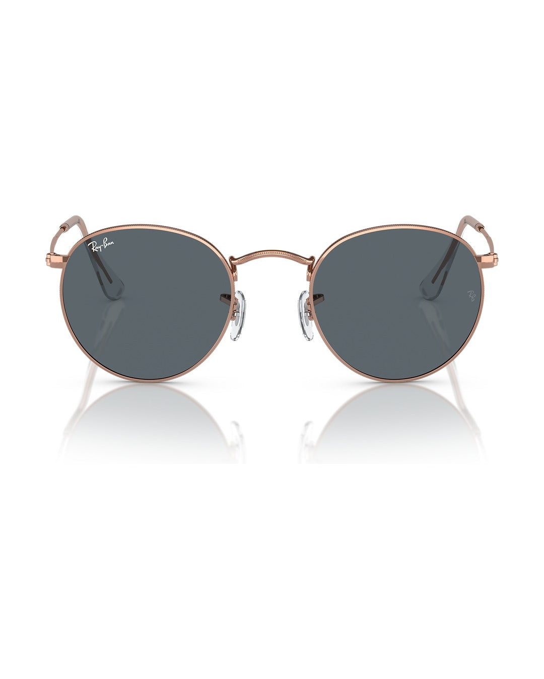 Round Metal Sunglasses - Rose Gold/Blue - Ray-Ban