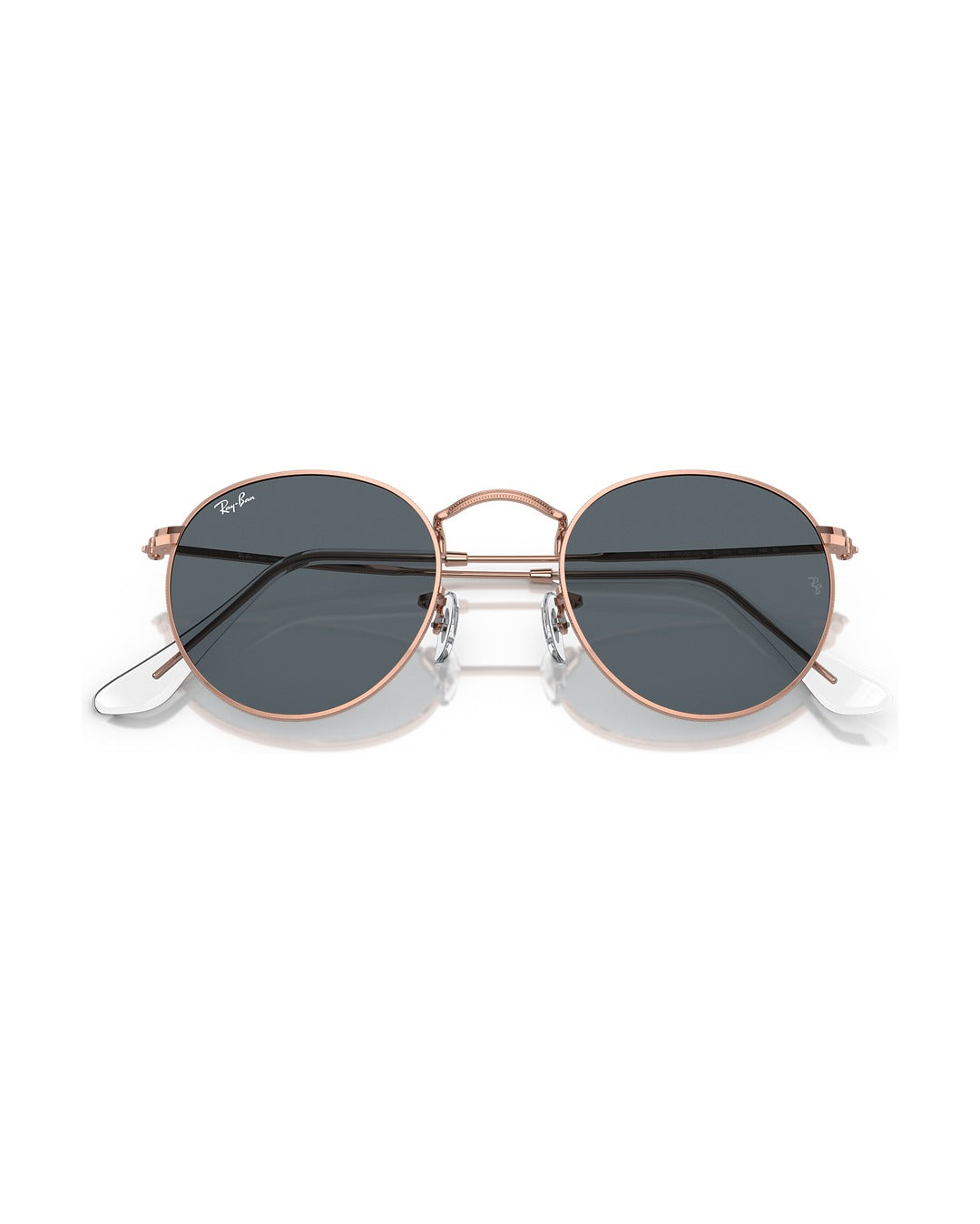 Round Metal Sunglasses - Rose Gold/Blue - Ray-Ban