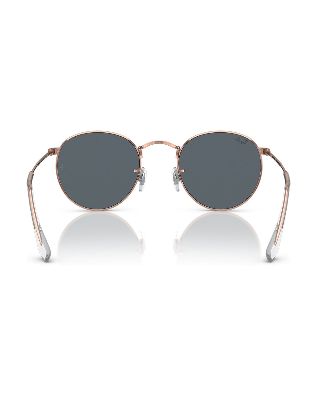 Round Metal Sunglasses - Rose Gold/Blue - Ray-Ban